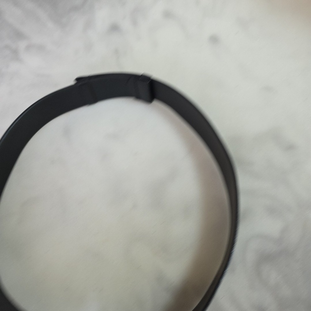 Chico's Black Genuine Leather Belt S/M Boho Mixed Metal Ornate Buckle 30" 2485 - Picture 5 of 12